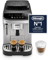 De'Longhi Magnifica ECAM222.20.B, Automatic Coffee Machine with Milk Nozzle, Bean to Cup Espresso Machine with 4 One-Touch Recipes, Soft-Touch Control Panel, 1450W, Black