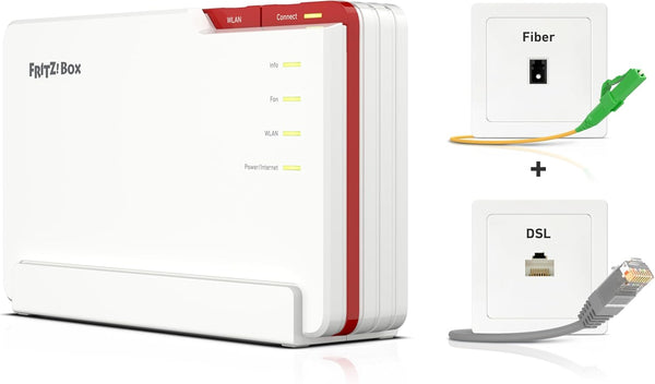 FRITZ!Box 5690 Pro DSL & Fibre Optic Router, Wi-Fi 7 up to 18.5 Gbps