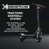 Electric Scooter with Road-Legal Certification, 80km Eco Mode Range, Dual Hydraulic Suspension, 130kg Load Capacity