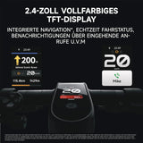 Electric Scooter with Road-Legal Certification, 80km Eco Mode Range, Dual Hydraulic Suspension, 130kg Load Capacity