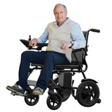 Ultra Lightweight Foldable Electric Wheelchair, 18+ Mile Range, Carbon Fibre & Aluminium Frame, Portable All-Terrain Power Chair