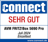 FRITZ!Box 5690 Pro DSL & Fibre Optic Router, Wi-Fi 7 up to 18.5 Gbps