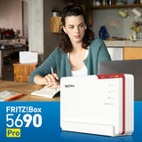 FRITZ!Box 5690 Pro DSL & Fibre Optic Router, Wi-Fi 7 up to 18.5 Gbps