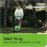 40V Cordless Lawn Mower with Batteries, Charger & 40L Grass Collection Bag