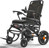 Ultra Lightweight Foldable Electric Wheelchair, 18+ Mile Range, Carbon Fibre & Aluminium Frame, Portable All-Terrain Power Chair