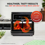 Breville Halo Flexi Air Fryer & Large Mesh Tray | Digital Dual Air Fryer Oven | 11L: Serves 10+ | Fry, Bake, Grill, Roast & Reheat | 2400 W | Save £65 a Year on Energy Bills* | Black [VDF138]