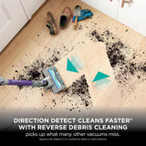 Shark PowerDetect Cordless Vacuum Cleaner, DuoClean Detect, Reverse Clean, Anti Hair Wrap Plus, Lightweight, 70 Min Runtime, Crevice & Multi-Surface Tools, Flexible, Handheld Mode, Purple IP1251UK