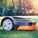 Robotic Lawn Mower for Gardens Up to 800m² with Auto-Charging Station, Boundary Wire & Rain Sensor