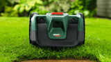 Wire-Free Robotic Lawn Mower for Gardens Up to 100m² with AI Vision Navigation & Portable Battery System
