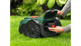 Wire-Free Robotic Lawn Mower for Gardens Up to 100m² with AI Vision Navigation & Portable Battery System