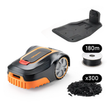 Robotic Lawn Mower for Gardens Up to 800m² with Auto-Charging Station, Boundary Wire & Rain Sensor