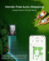 Robotic Lawn Mower for Gardens Up to 800m², Wire-Free Vision Navigation, 3D Obstacle Avoidance