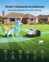Robotic Lawn Mower for Gardens Up to 800m², Wire-Free Vision Navigation, 3D Obstacle Avoidance